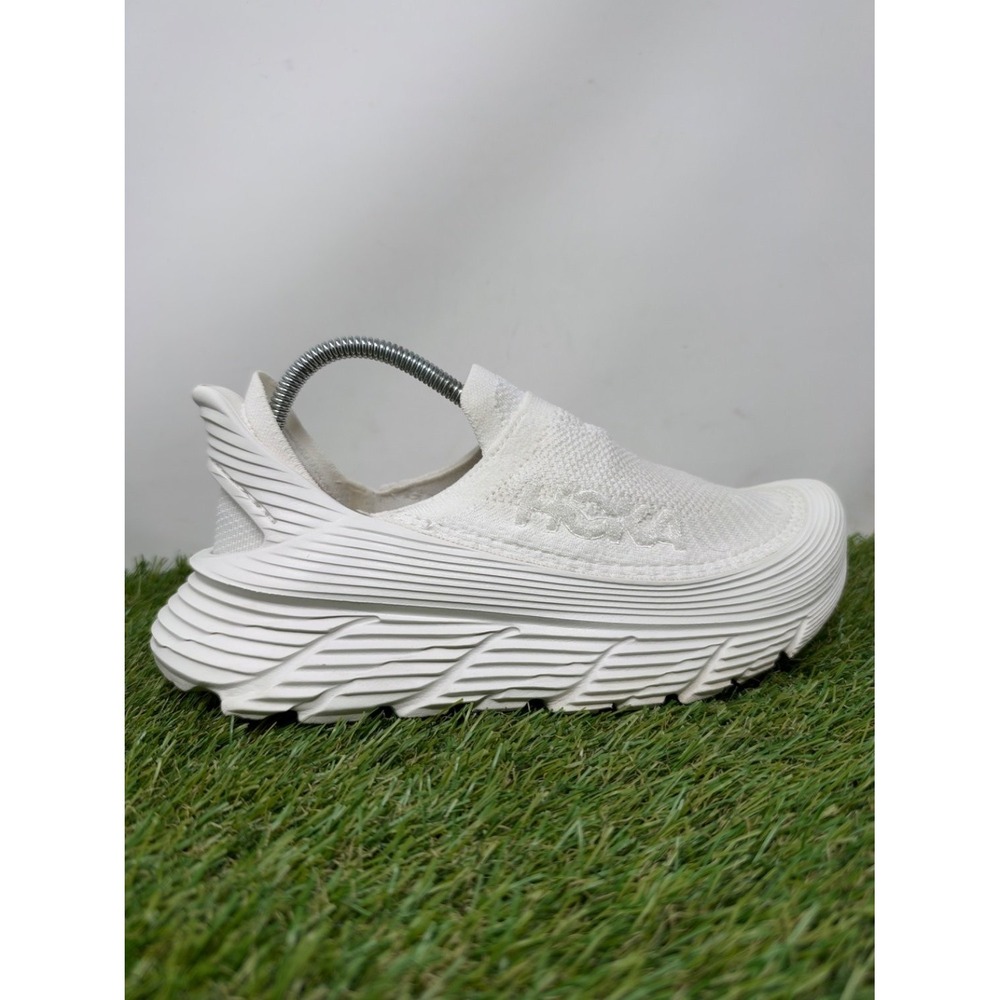 Hoka One Restore TC Shoes Women 8 White Slip on Walking Comfort Recovery Cushion